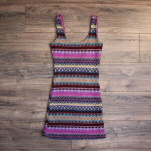 Nasty Gal x Mink Pink Embroidered Boho Bodycon Dress